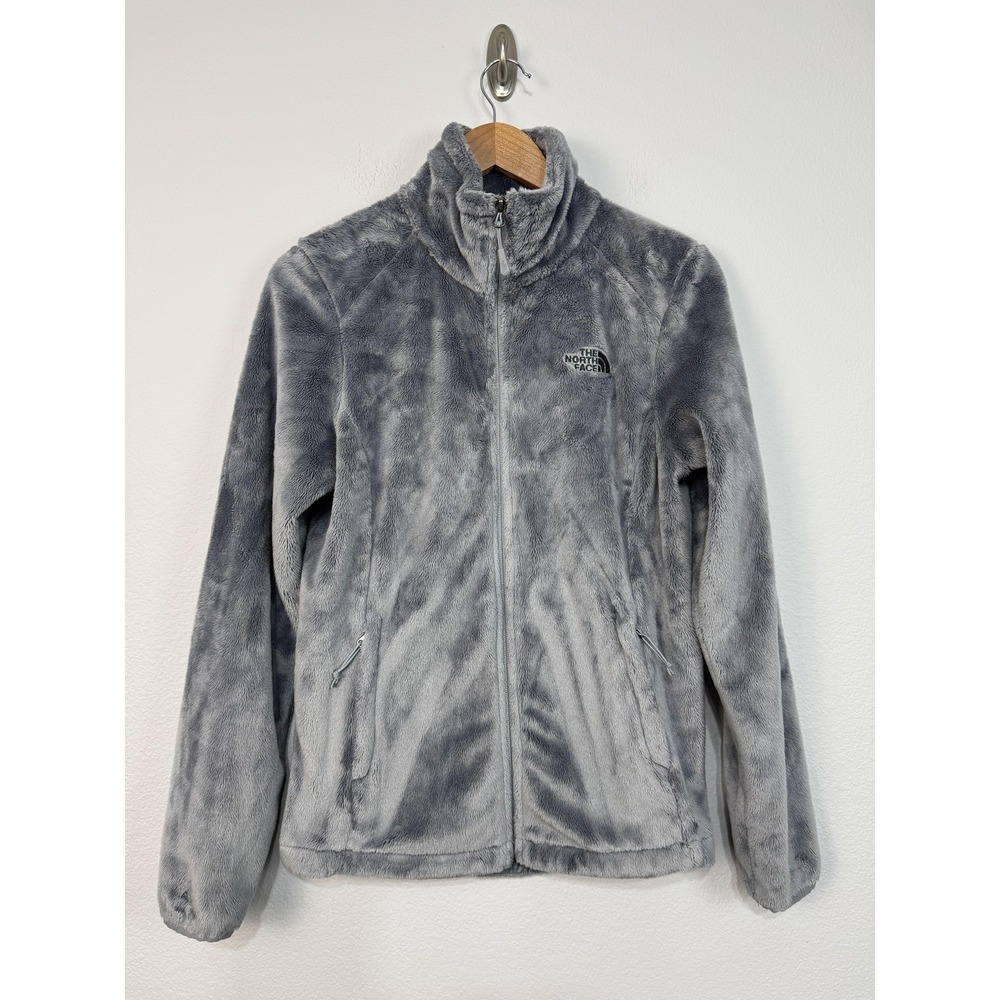 The North Face Osito Fleece Jacket Women's Small Gray Full Zip Plush Soft Warm